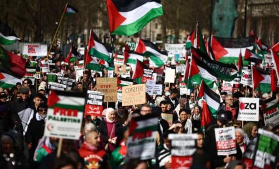 تواصل المظاهرات بالعالم تنديدا بالعدوان الإسرائيلي على غزة