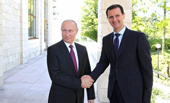 الرئيس بوتين يلتقي الرئيس الاسد: رأيت مظاهر استعادة الحياة السلمية في شوارع دمشق 