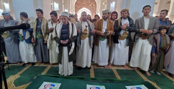 محافظة صعدة تشيع جثمان الشهيد مصلح محمد المشاط