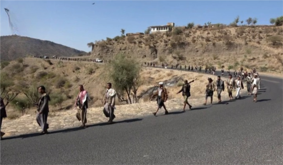 إب .. مناورة تطبيقية ومسير في مديرية القفر