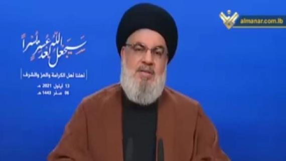السيد نصرالله يرحب بتشكيل الحكومة اللبنانية ويعلن وصول أول سفينة نفط إلى سوريا