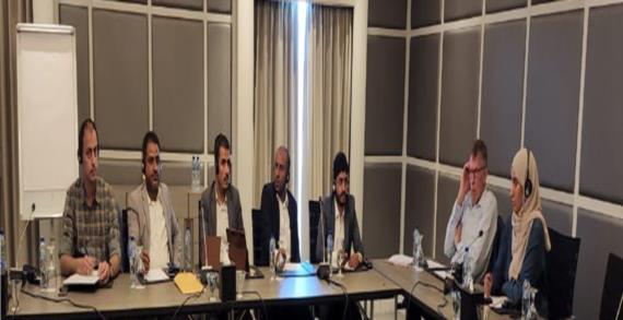 رئيس اللجنة العسكرية يناقش مع الفريق الأمني الأممي سبل دعم مركز الألغام