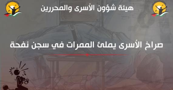 هيئة الأسرى في فلسطين تكشف جانبًا من “نازية الاحتلال” بتعذيب الأسرى بسجن “نفحة”