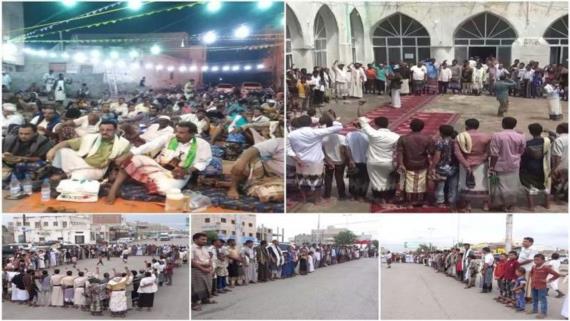 وقفات وفعاليات لأبناء مديريات الحديدة بمناسبة المولد النبوي الشريف