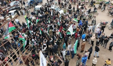 تظاهرات في سوريا رفضاً لقانون إعدام الأسرى الفلسطينيين