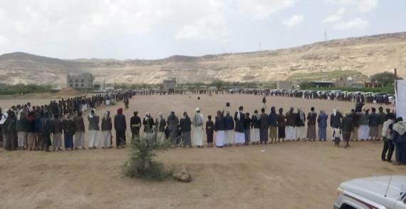 أبناء بني حشيش ينددون بالاساءة للرسول الكريم وجريمة اغتصاب الفتيات في حيس