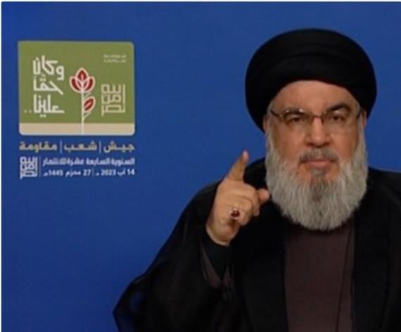 السيد نصر الله: إذا تطورت المعركة فلن يبقى شيء اسمه