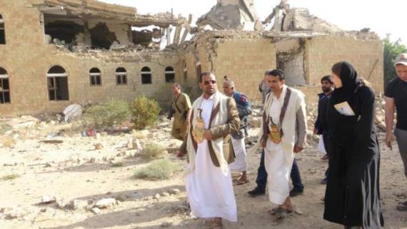 محافظ صعده والفريق الأممي يطلعون على حجم الأضرار في المرافق الحكومية نتيجة غارات العدوان
