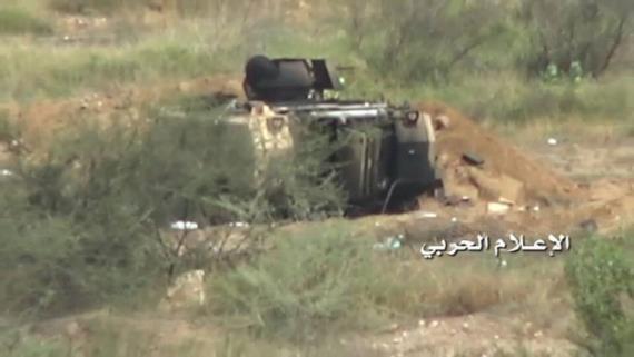 تدمير مدرعة سعودية وقصف تجمعات الجيش السعودي في عمق جيزان