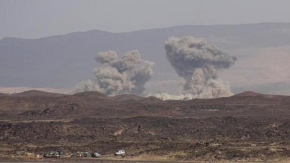 استشهاد واصابة 12 مواطنا في مجزرة جديدة لطيران العدوان في مديرية المخا بتعز
