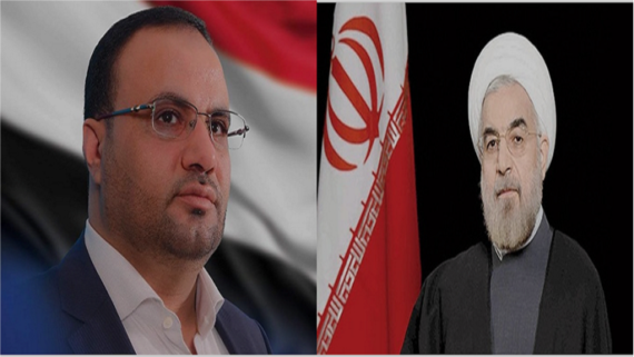 الرئيس الصماد يهنئ الرئيس الإيراني روحاني بفوزه بولاية ثانية