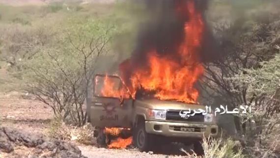 قنص جندي سعودي ثالث وتفجير آلية سعودية ومصرع طاقمها في جيزان