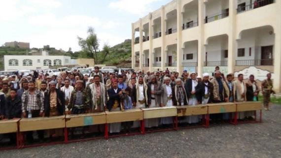 فعالية جماهيرية ضد العدوان وضمن فعاليات عيد الغدير في الشعر بإب