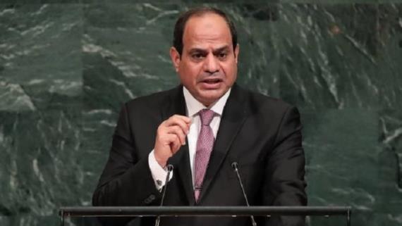 يهود يتظاهرون ضده.. السيسي يحث الفلسطينيين على الوحدة والتعايش مع العدو الإسرائيلي