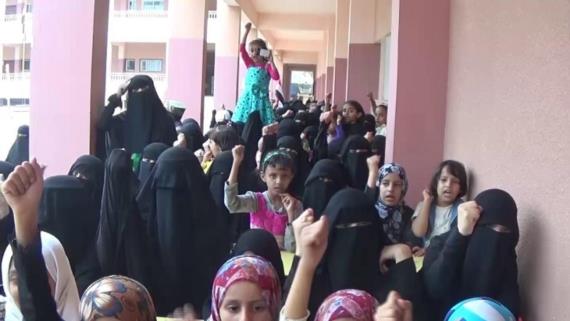 فعالية احتفالية لحرائر مدينة حجة بالذكرى الثالثة لثورة 21 من سبتمبر