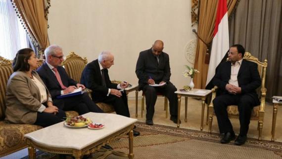 الرئيس الصماد يلتقي بالقصر الجمهوري مدير عام منظمة الهجرة الدولية