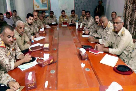 اجتماع لقيادة المنطقة العسكرية الخامسة برئاسة نائب رئيس هيئة الأركان