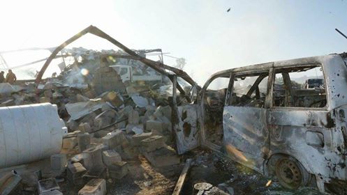 أسماء+صور | استشهاد 3 أشخاص بينهم سوري في غارة للعدوان على مزرعة بصعدة