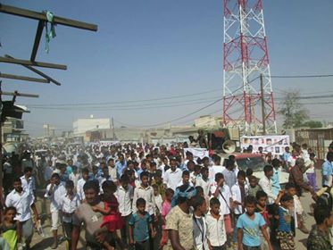 الحديدة: مسيرة حاشدة لطلاب مدراس الزيدية للتنديد بمجازر العدوان (صور)