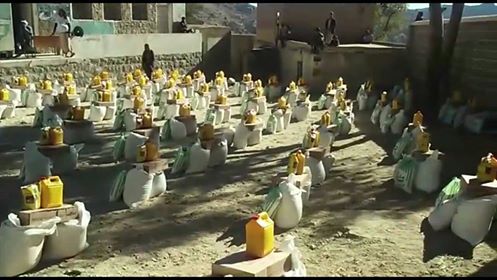 تدشين توزيع السلة الغذائيه بمديرية السلفيه بريمة