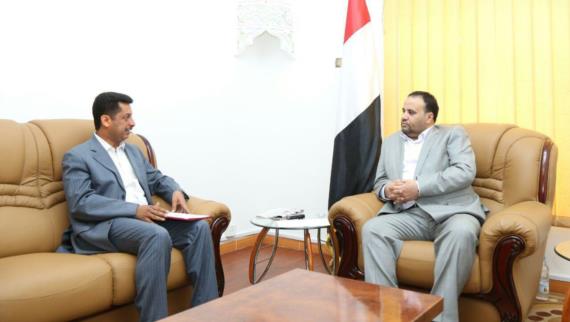 الرئيس الصماد يلتقي رئيس النقابة العامة للكهرباء والطاقة