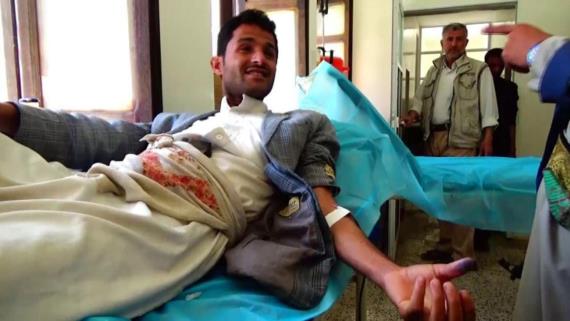 حملة تبرع بالدم لجرحى الجيش واللجان في مديرية كحلان عفار بحجة