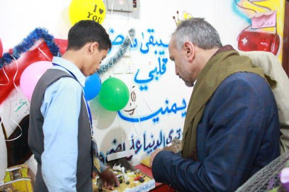 افتتاح معرض لطلاب مدارس العلوم بذمار عن جرائم العدوان.