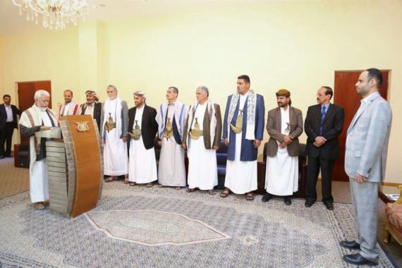 27 عضو بمجلس الشورى يؤدون اليمين الدستورية أمام الرئيس المشاط (صور)