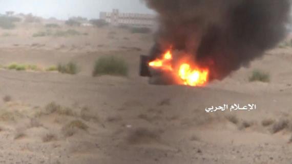 احراق ثلاث آليات للغزاة والمنافقين بالساحل الغربي