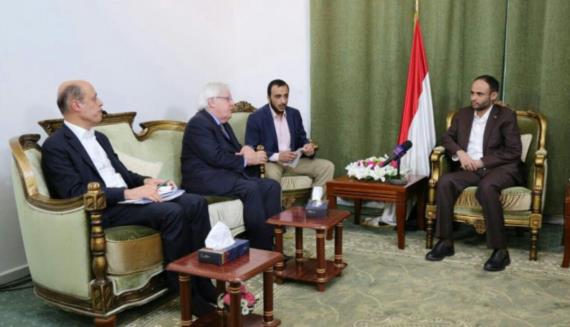 الرئيس المشاط يستقبل المبعوث الأممي إلى اليمن