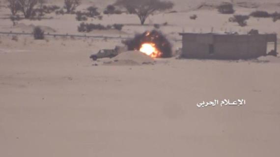 انكسار زحف لقوى العدوان في جبهة أسطر بالجوف مسنودا بغطاء جوي