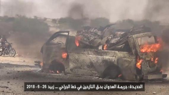 بالاسماء والصور .. استشهاد وإصابة 20 مواطنا بغارة لطيران العدوان استهدفت حافلة تقل نازحين بالحديدة