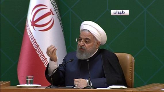 روحاني: لن نستسلم لأمريكا وسنتصدى للمؤامرات الاقتصادية والسياسية