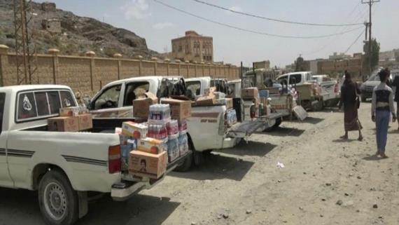 قافلة دعم للجبهات من أبناء مدينة البيضاء