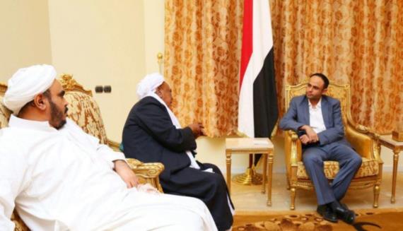 الرئيس المشاط يلتقي عضو مجلس النواب العلامة محمد علي مرعي