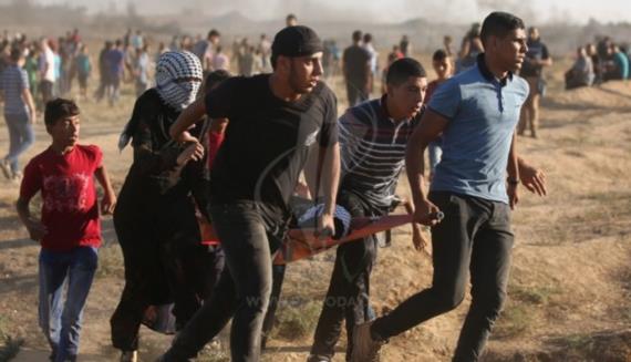 3 شهداء و 376 اصابة برصاص العدو الاسرائيلي في جمعة الثبات والصمود بغزة