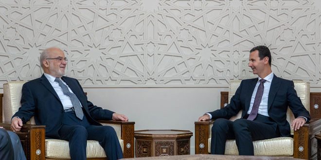 الرئيس السوري يؤكد أهمية النهوض بالعلاقات التاريخية السورية العراقية وتعزيزها