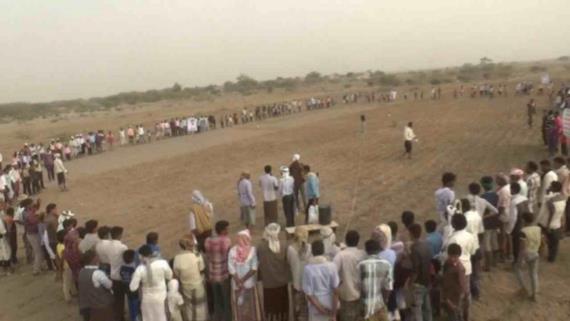 وقفة بمديرية الزيدية بالحديدة تندد بخروقات العدوان الغاشم (صور)