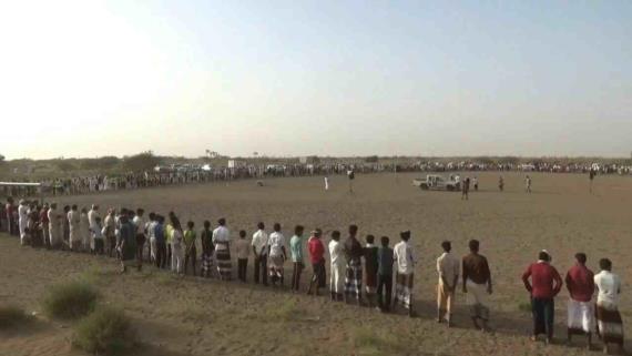 أبناء المنيرة بالحديدة ينددون بخروقات العدوان لوقف إطلاق النار (صور)