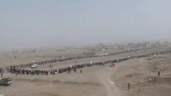 قبائل سنحان تؤكد رفضها للتطبيع و استمرارها النفير في مواجهة العدوان (صور)
