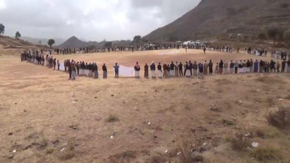 إب: أبناء بعدان يعلنون البراءة من الخونة ويسيرون قافلة مالية للمرابطين في الجبهات