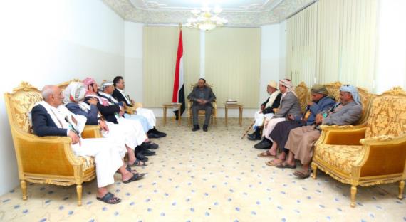 الرئيس المشاط يلتقي الكتلة البرلمانية لمحافظة حجة
