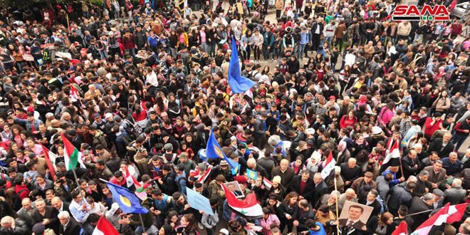 وقفات احتجاجية في المحافظات السورية: سنُعيد الجولان المحتل