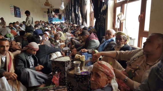 أبناء الرجم بالمحويت يحيون الذكرى السنوية الأولى للشهيد الصماد