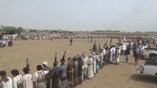 وقفة قبلية مسلحة لقبائل زرانيق تهامة في مديرية بيت الفقيه