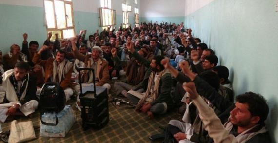 لقاء قبلي لمشائخ ووجهاء خولان عامر بصعدة بمناسبة ذكرى الشهيد القائد