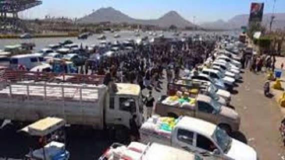 أبناء سحار بصعدة يسيرون قافلة دعم للمرابطين في الجبهات