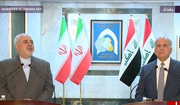 ظريف: العلاقات بين ايران والعراق لن تتزعزع ابدا