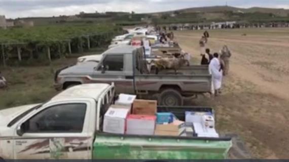 بني حشيش تقدم قافلة عيدية للمرابطين في الجبهات