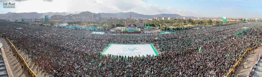 خطوط السير ومواقف السيارات في فعالية المولد النبوي في ميدان السبعين( صور )
